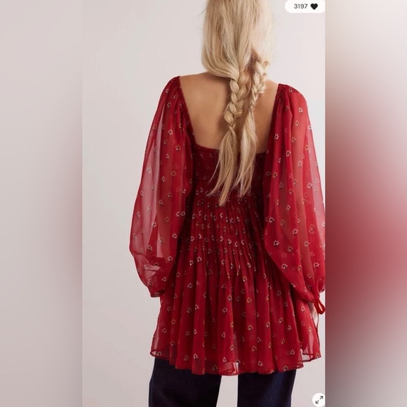 Free People Through The Meadow Embroidered mini dress - Picture 2 of 9